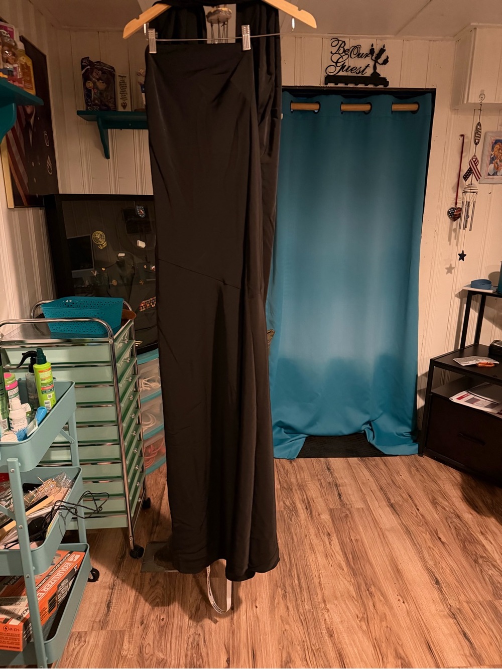 Club L London Black Wide-Leg Jumpsuit Pants